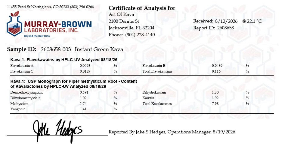 Instant Green Kava